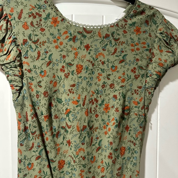 Reformation Leana Floral Georgette Midi Dress size 6 - Picture 3 of 4